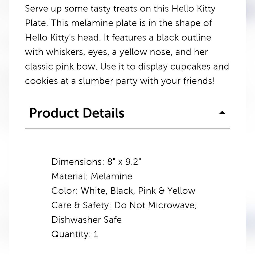 Hello Kitty Logo Plates - Picture 4 of 5